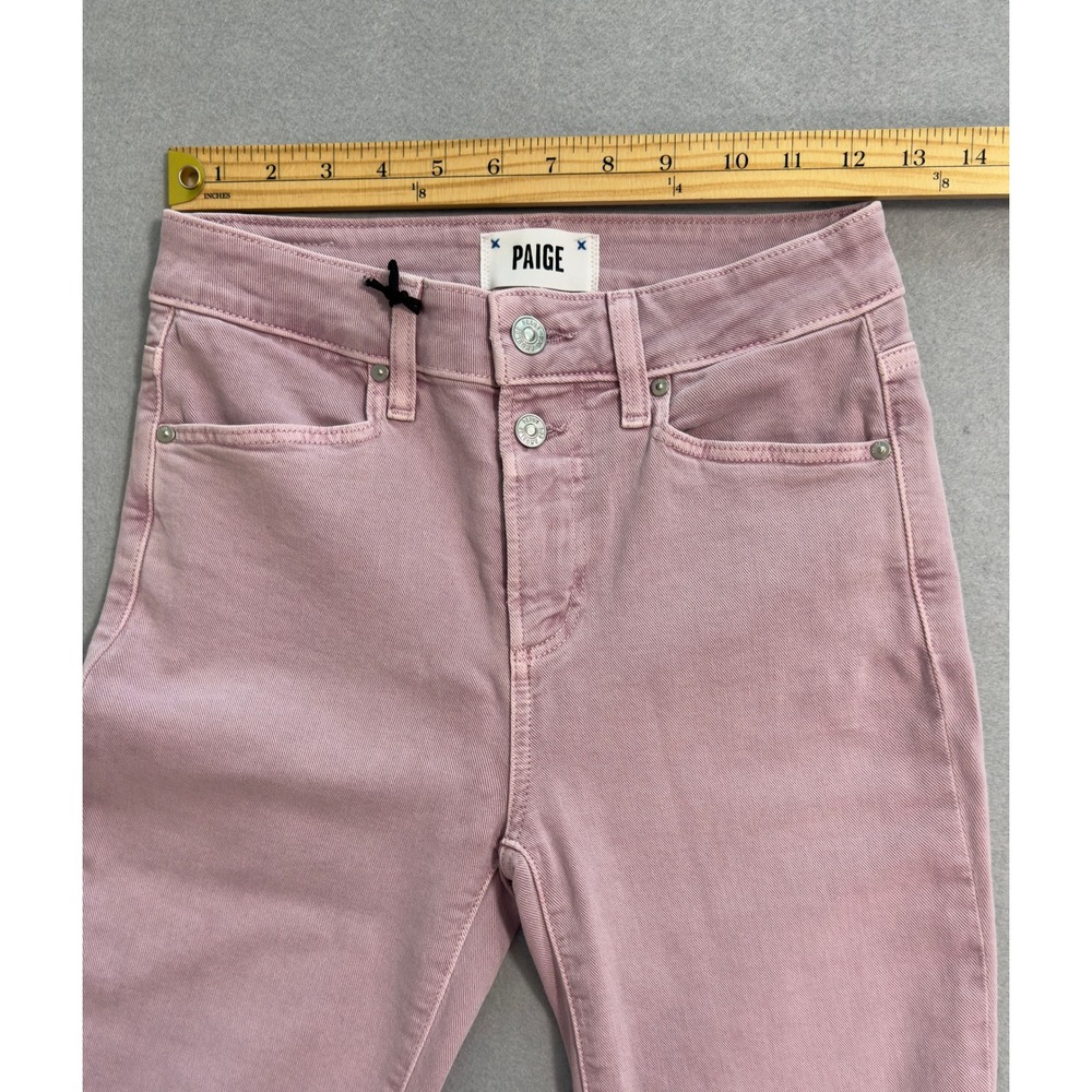 NWT Women's Paige Cindy High Rise Straight Raw Hem Ankle Jeans Size (waist) 25" - Picture 11 of 13